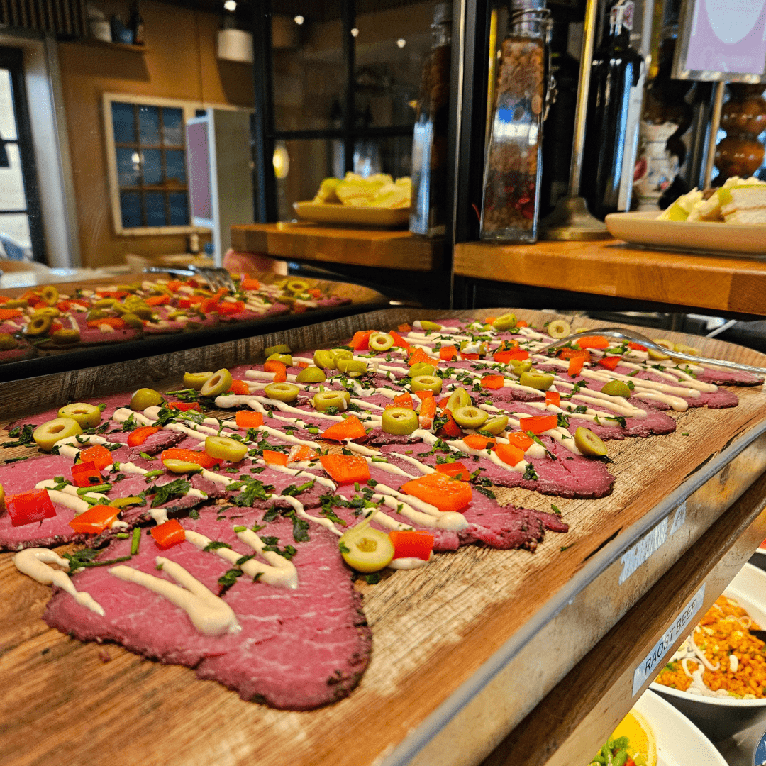 Buffet med tilbehør