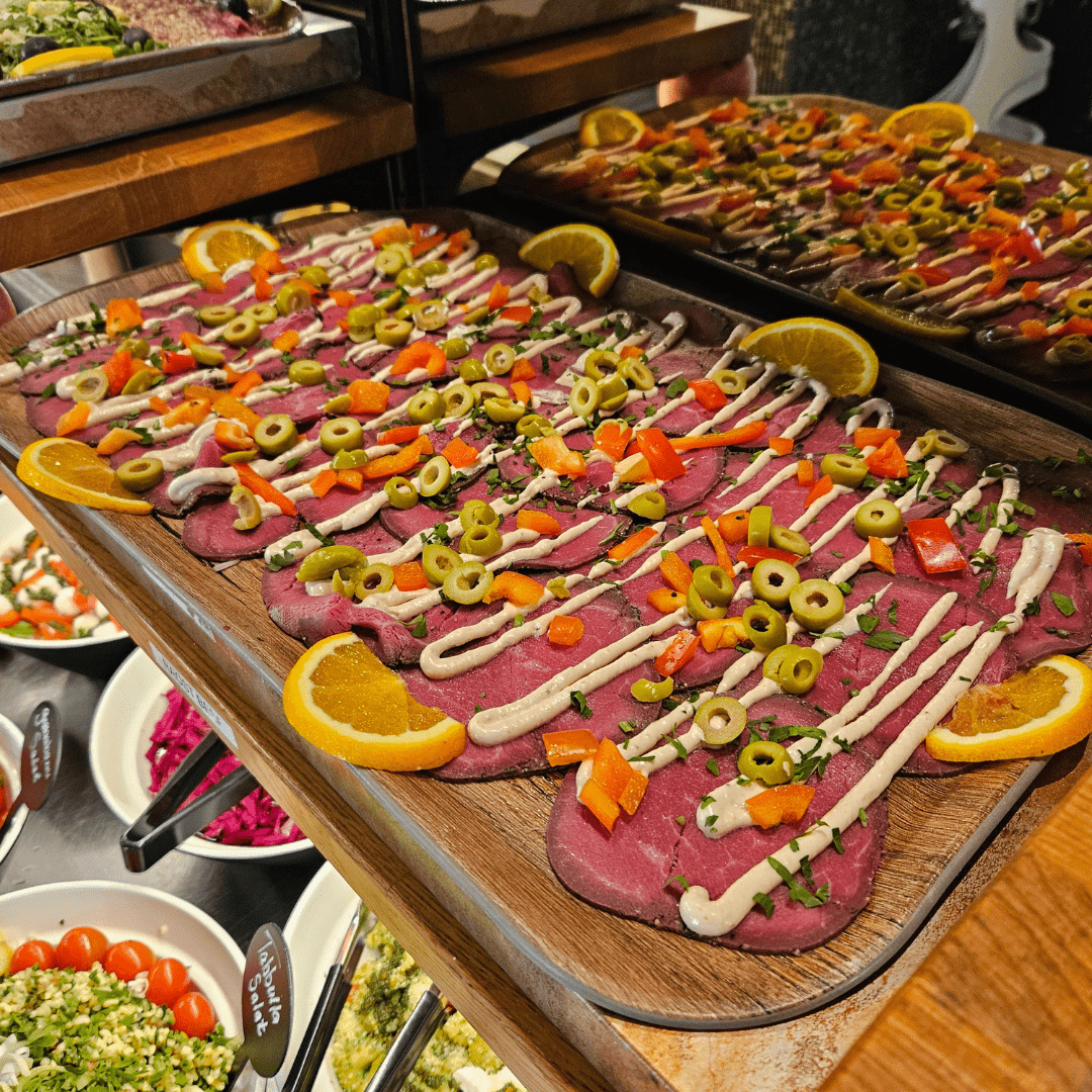 Roastbeef i buffet